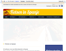 Tablet Screenshot of fietseninspanje.nl
